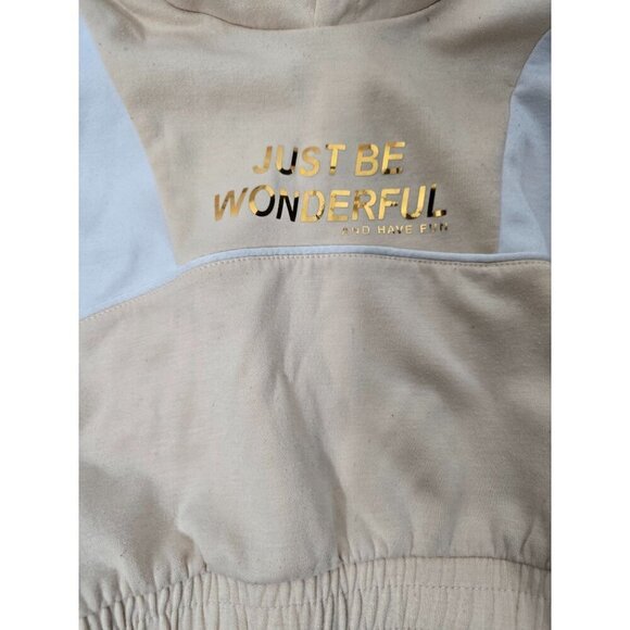 Zara Girls Kids Just Wonderful Colorblock Hoodie Athleisure - Picture 2 of 8